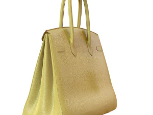 Bag yellow leather 3D Model