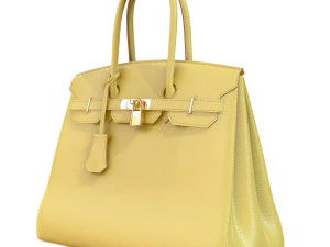 Bag yellow leather 3D Model