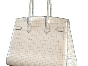 Bag yellow leather 3D Model