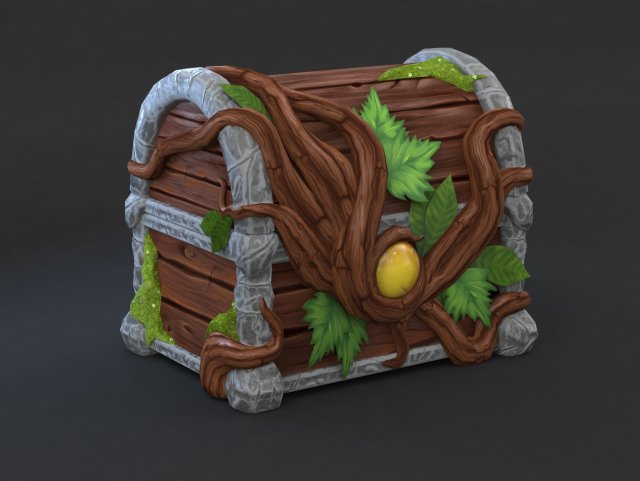 Magic wooden chest Modèle 3D .c4d .max .obj .3ds .fbx .stl .blend 