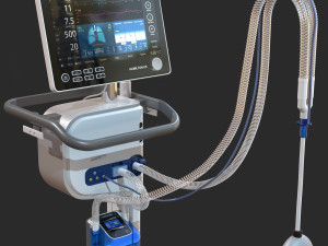artificial lung ventilation device hamilton-c6 medical ventilator Model 3D