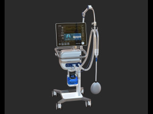 artificial lung ventilation device hamilton-c6 medical ventilator Model 3D