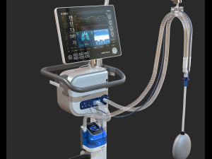 artificial lung ventilation device hamilton-c6 medical ventilator Model 3D