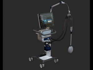 artificial lung ventilation device hamilton-c6 medical ventilator Model 3D