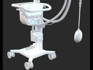 artificial lung ventilation device hamilton-c6 medical ventilator Model 3D