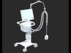 artificial lung ventilation device hamilton-c6 medical ventilator Model 3D