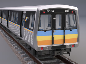 atlanta marta rail train 3D-Modell