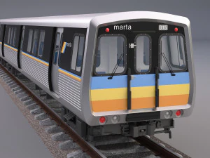 atlanta marta rail train 3D Model