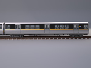 atlanta marta rail train 3D-Modell