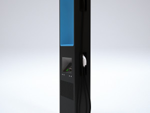 electric vehicle charging station efacec for electric cars Modelo 3D