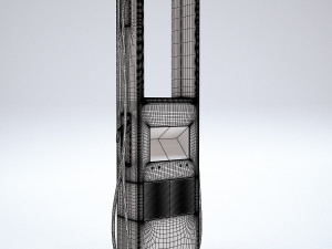 electric vehicle charging station efacec for electric cars Modelo 3D