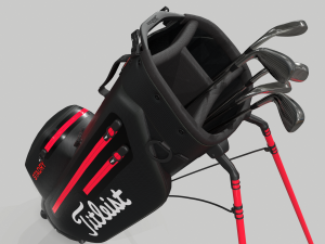 titleist black stadry golf bag plus Modèle 3D