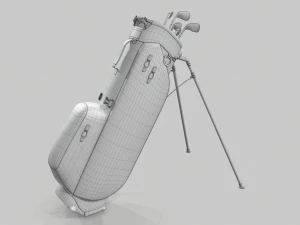 Titleist gray-green stadry golf bag plus 3D Model