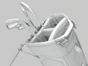 Titleist gray-green stadry golf bag plus 3D Model