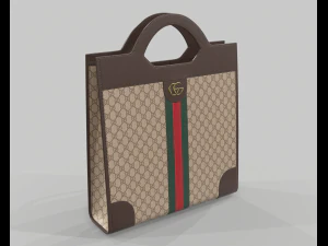 Ophidia gg top handle bag tote 3D Model