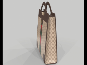 Ophidia gg top handle bag tote 3D Model
