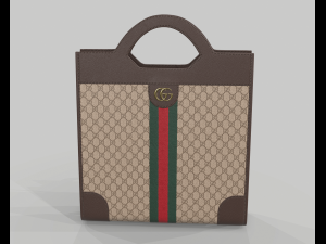 Ophidia gg top handle bag tote 3D Model