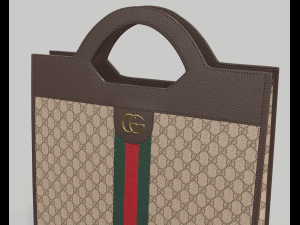 Ophidia gg top handle bag tote 3D Model