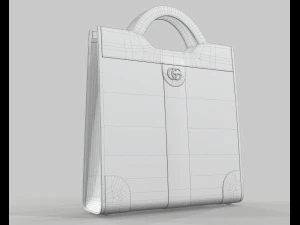 Ophidia gg top handle bag tote 3D Model