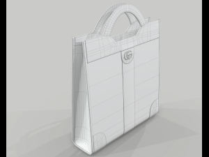 Ophidia gg top handle bag tote 3D Model
