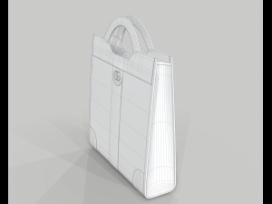 Ophidia gg top handle bag tote 3D Model