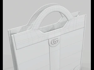 Ophidia gg top handle bag tote 3D Model