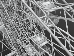 denos wonder wheel coney island carousel 3Dモデル