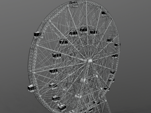 denos wonder wheel coney island carousel 3Dモデル