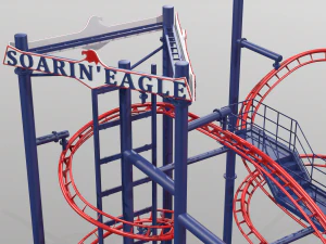 Soarin Eagle Achterbahn 3D Modell