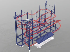 Soarin Eagle Achterbahn 3D Modell