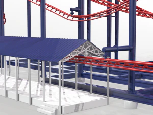 Soarin Eagle Achterbahn 3D Modell