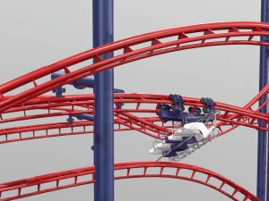 Soarin Eagle Achterbahn 3D Modell