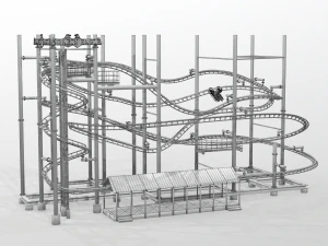 Soarin Eagle Achterbahn 3D Modell