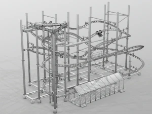 Soarin Eagle Achterbahn 3D Modell