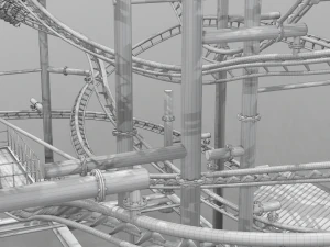 Soarin Eagle Achterbahn 3D Modell