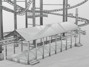 soarin eagle roller coaster 3D-Modell