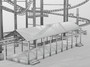 Soarin Eagle Achterbahn 3D Modell