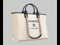 Canvas deauville tote shoper bag white 3D-Modell