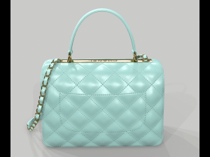 Small flap bag with top handle 3D Model
