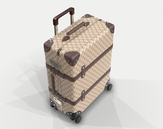 gucci globe trotter gg canvas luggage suitcase 3D