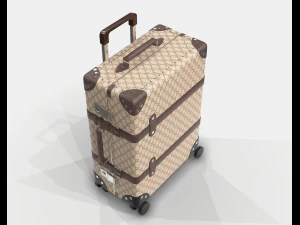 Globe-trotter gg canvas luggage suitcase 3D Model