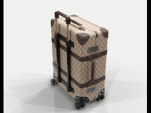 Globe-trotter gg canvas luggage suitcase Modello 3D