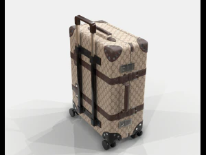 Globe-trotter gg canvas luggage suitcase 3D Model