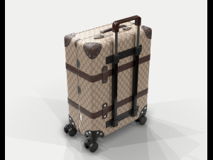 Globe-trotter gg canvas luggage suitcase Modello 3D
