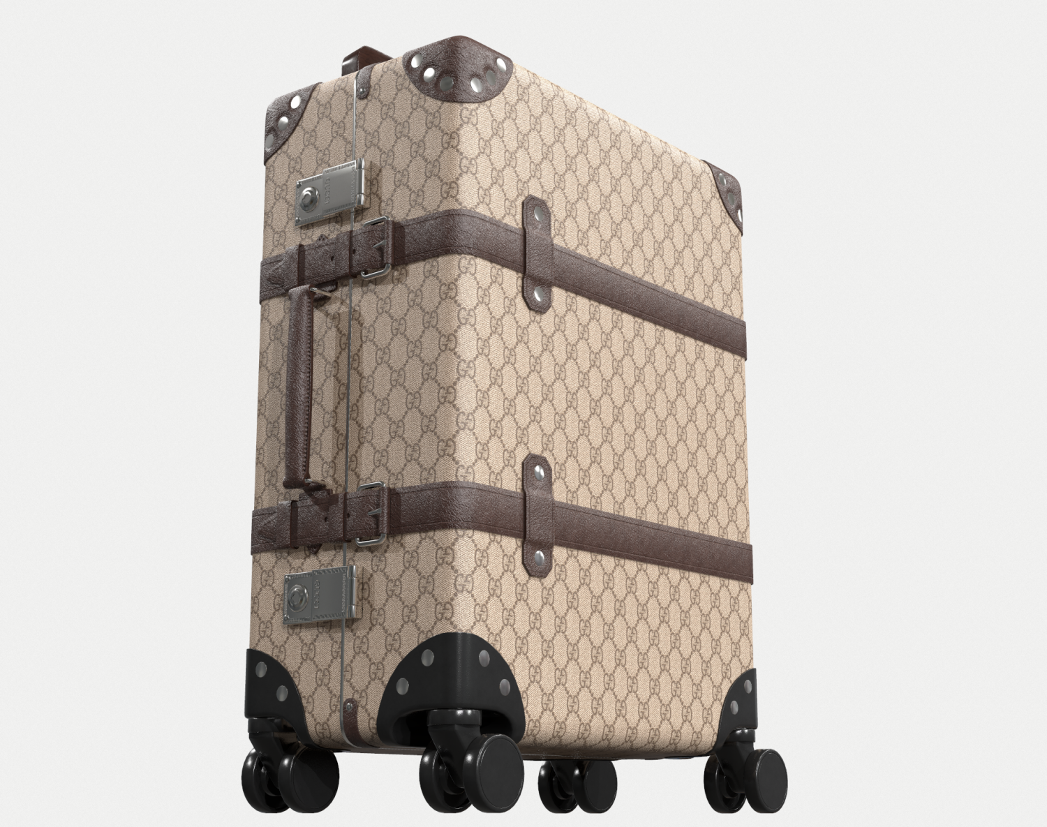 Gucci Globe-Trotter GG canvas luggage suitcase | 3D model