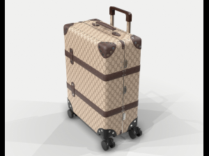 Globe-trotter gg canvas luggage suitcase Modello 3D