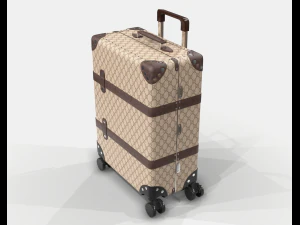 Globe-trotter gg canvas luggage suitcase 3D Model