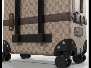 Globe-trotter gg canvas luggage suitcase Modello 3D