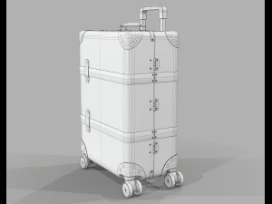 Globe-trotter gg canvas luggage suitcase 3D Model