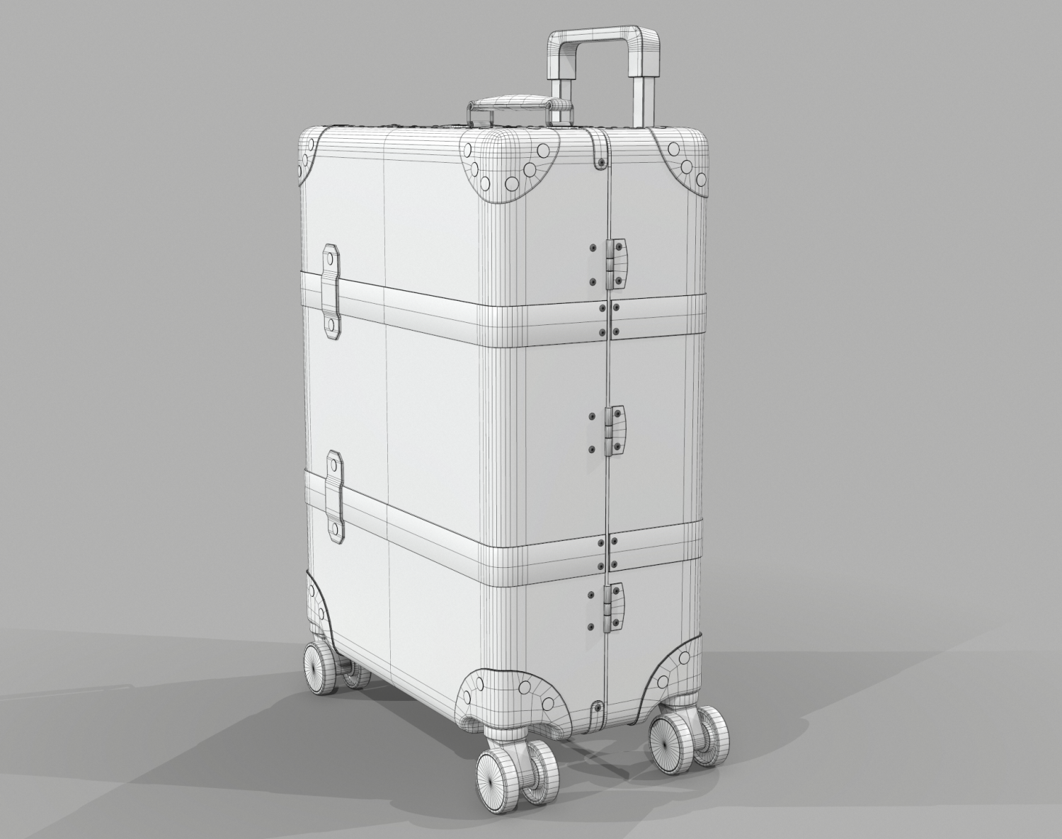 Gucci Globe-Trotter GG canvas luggage suitcase | 3D model